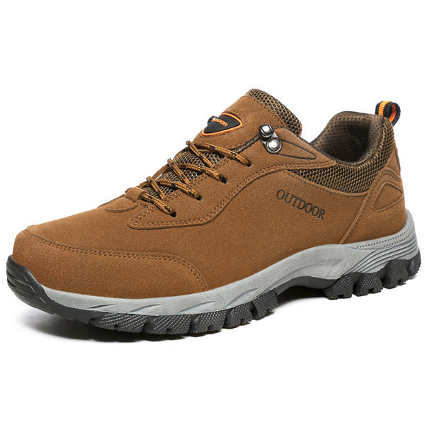 Large Size Men Suede Wear Resistant Outdoor Hiking Shoes