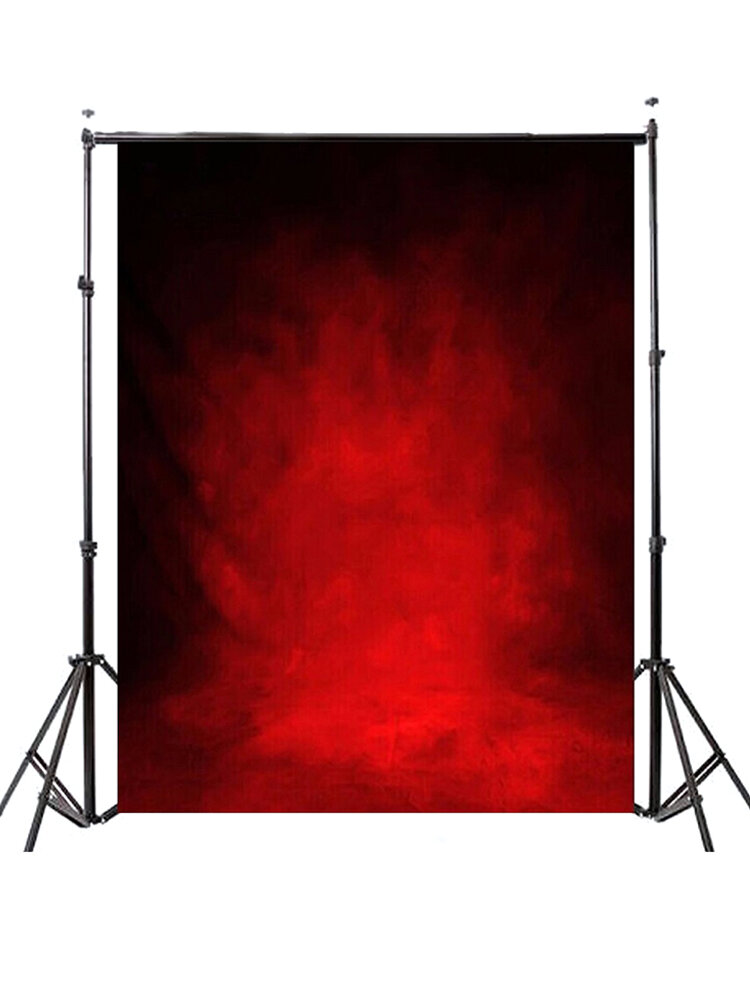 

5x7FT Retro Red Photography Background