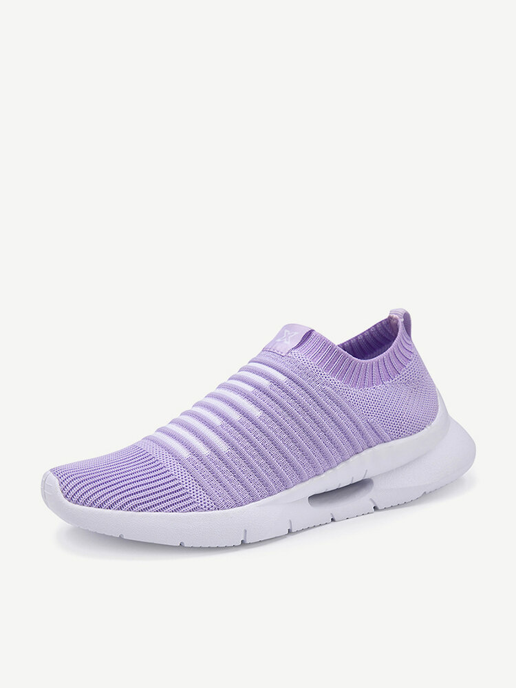 Color Stitching Mesh Slip On Sneakers Running Sport Shoes