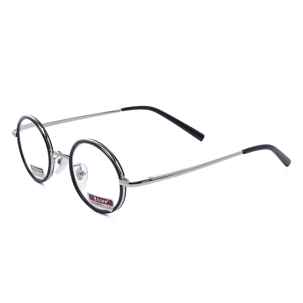 

Mens Womens Metal Frame Vision Care Durable Reading Glasses Eyeglasses With Case