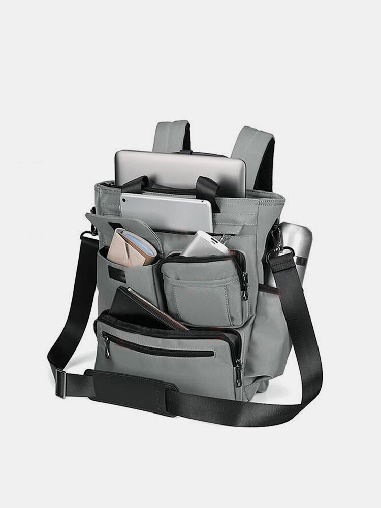 Men Nylon Waterproof Large Capacity Multi-carry Multi-function Business Computer Handbag