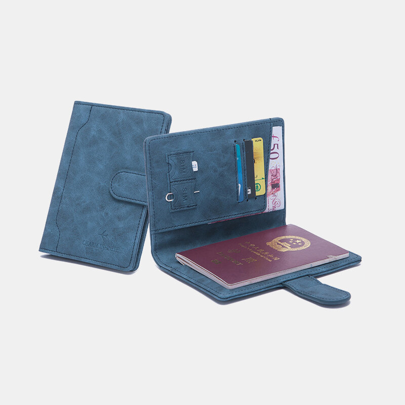 

RIFD PU Leather Multifunctional 4 Card Slots Money Clip SIM Card Wallet Purse, Green;blue;black;pink;red;grey;orange;coffee