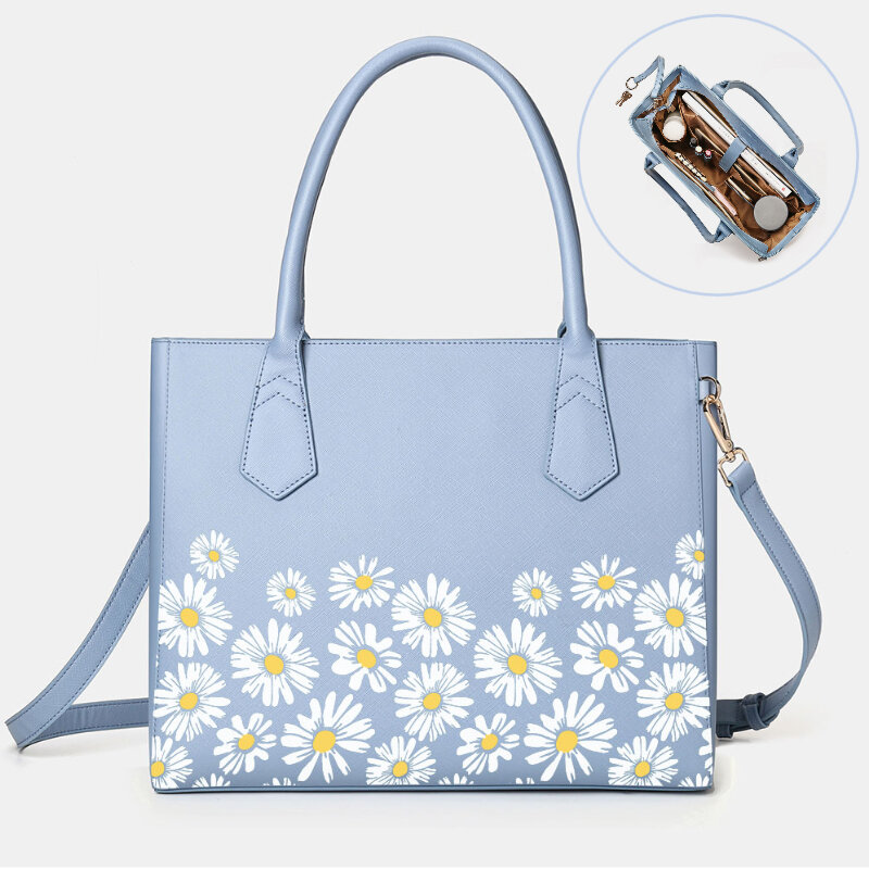 Women daisy multi-function multi-pocket 13.3 inch laptop bag key ...