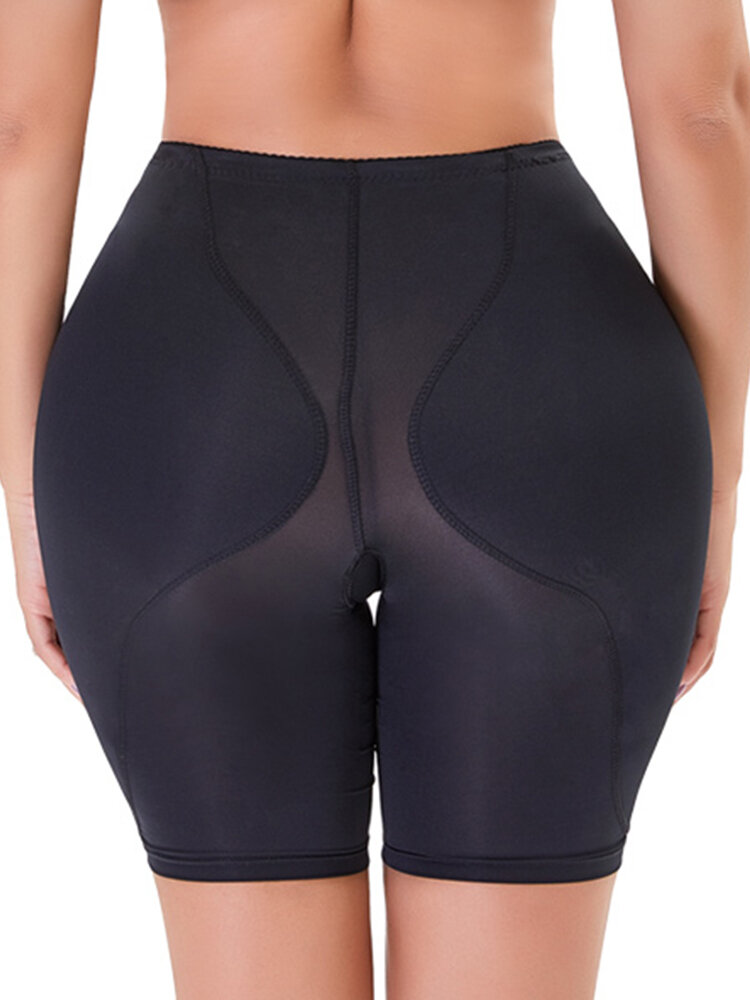 Plus Size Butt Lifter Padding Breathable Stretchy Shorts
