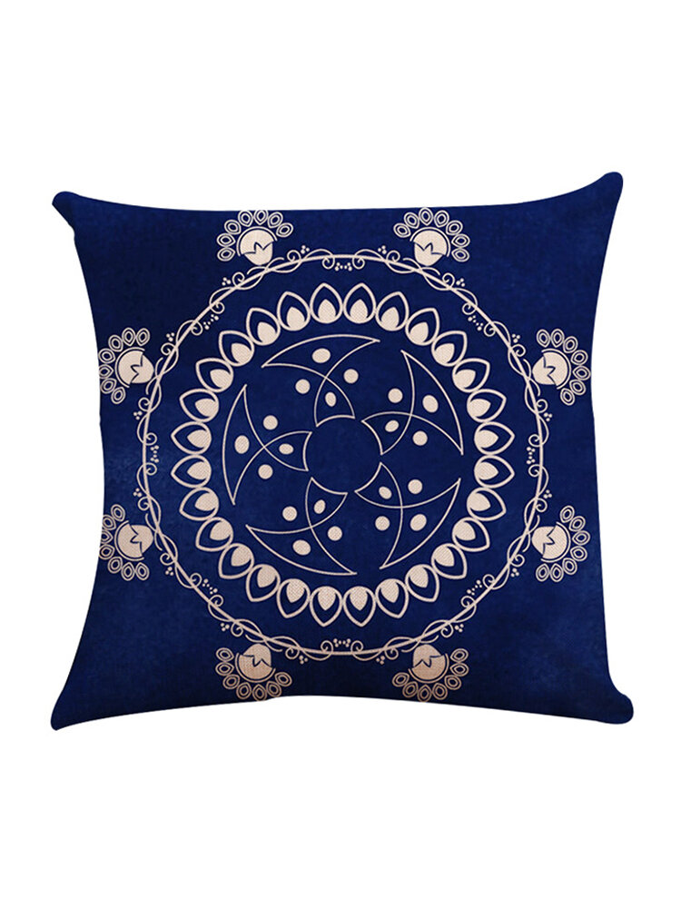 Bohemian Tarot Mandala Abstract Style Throw Pillow Case Linen Cotton Cushion Cover Home Sofa Office