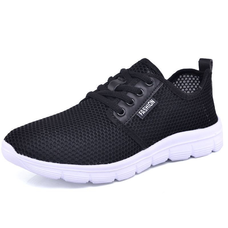 Large Size Men Mesh Breathable Light Weight Soft Casual Sneakers 