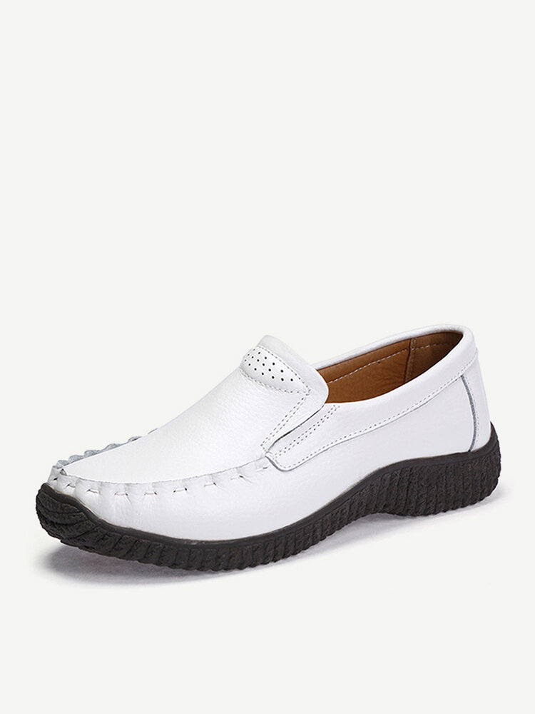 Women Retro Soft Oxford Comfy Leather Loafers