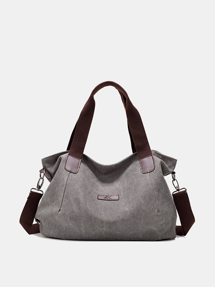 Women Canvas Large Capacity Shoulder Bags Handbags Casual Crossbody Bags