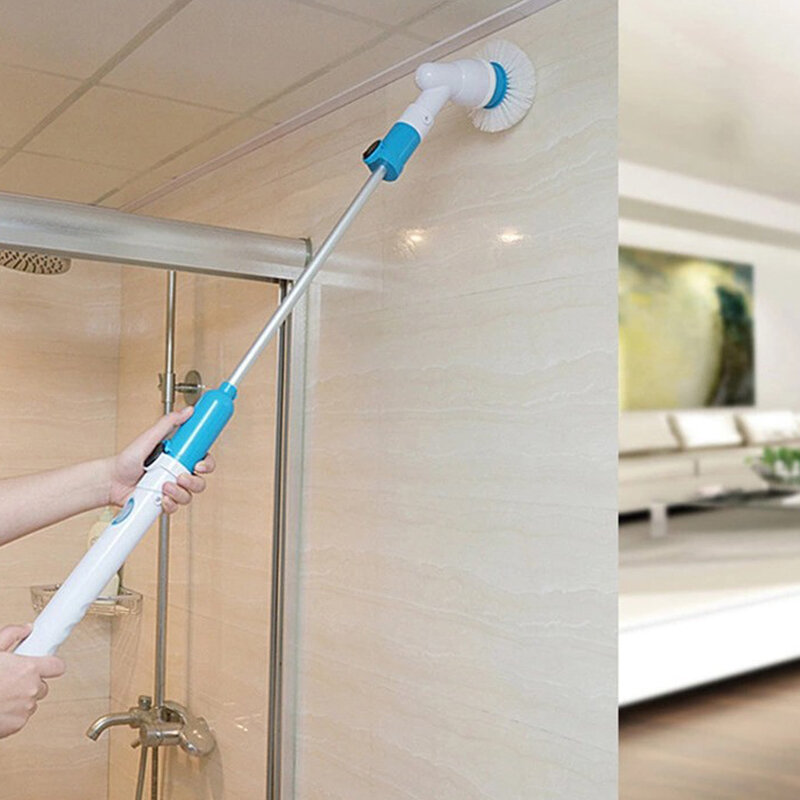 

Quick Tub Tile Power Scrubber Household Multi-Function Electric Long Handle Household Cleaning Brush Set