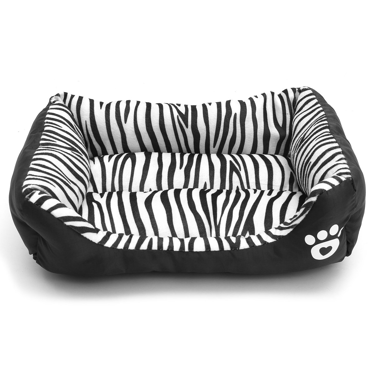 Waterproof Pet Bed Dog Warm Basket Cushion Fleece Lining Washable Mattress S M L