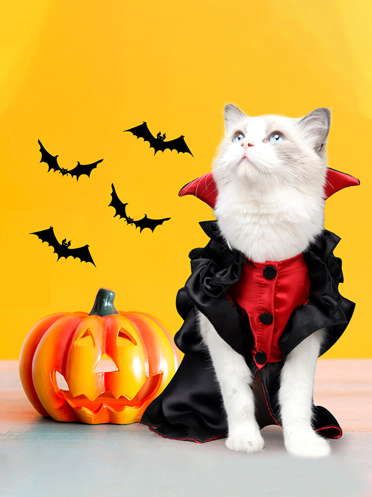 Halloween Pet Vampire Transform Into Cat Simulation Spoof Clothes Christmas Funny Cat Clothes