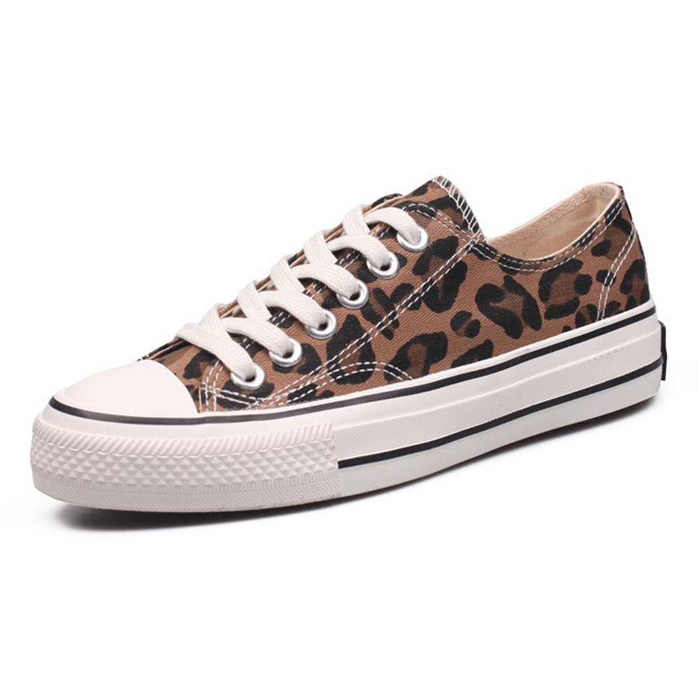 Low Top Leopard Canves Shoes
