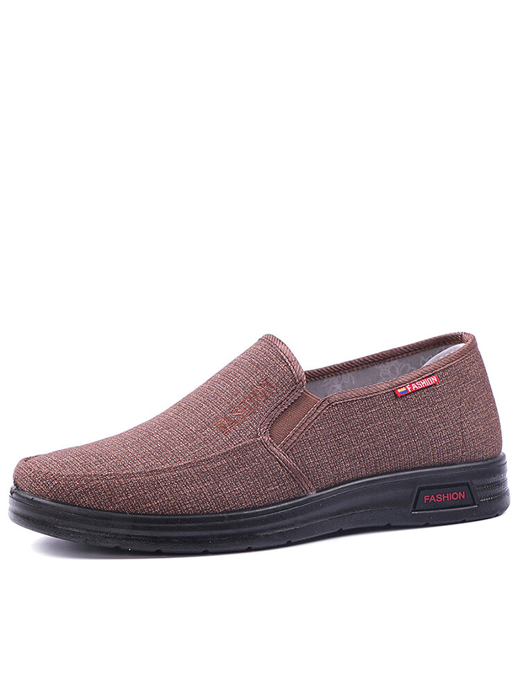 Men Old Peking Style Light Weight Slip On Casual Cloth Shoes