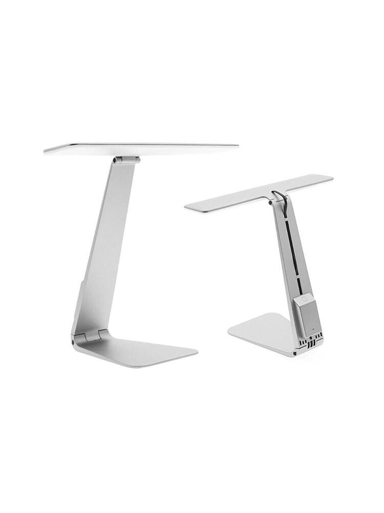 

Ultrathin LED Desk Lamps 3 Mode Dimming Touch Switch USB Rechargable Foldable Reading Bedside Table, Silver;gold;gray