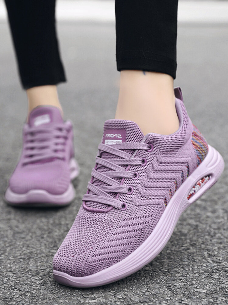 Women Running Shoes Breathable Comfy Air Cushion Training Sneakers