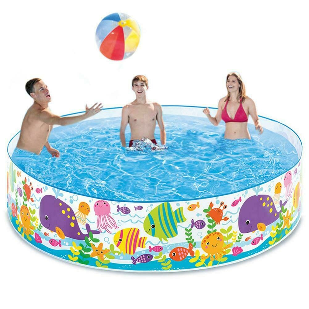 

72'' x 15'' Inflatable Swimming Pools Inflatable Kiddie Pools Family Swimming Pool Swim Center for Kids Adults Babies To