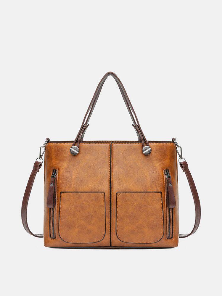 Women Vintage Faux Leather Handbag Shoulder Bags Crossbody Bags