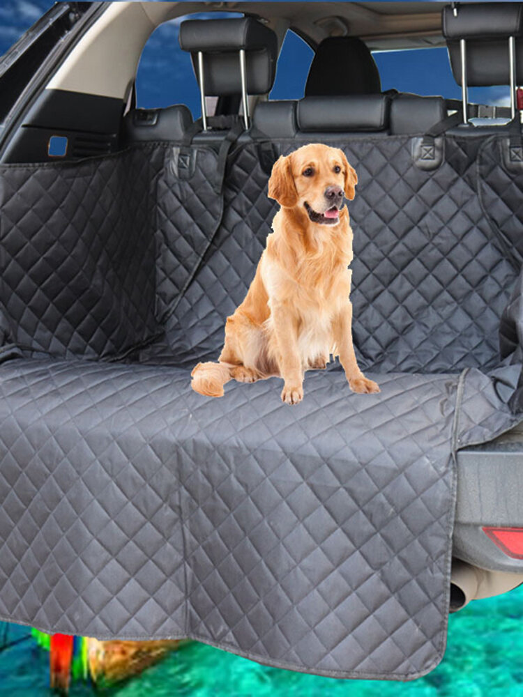 

Travel PetMat Waterproof Pet Mat Extend Length Pet Mat Dog SUV Travel PetMat Car Mat Puppy Backseat Cover Protector, Black