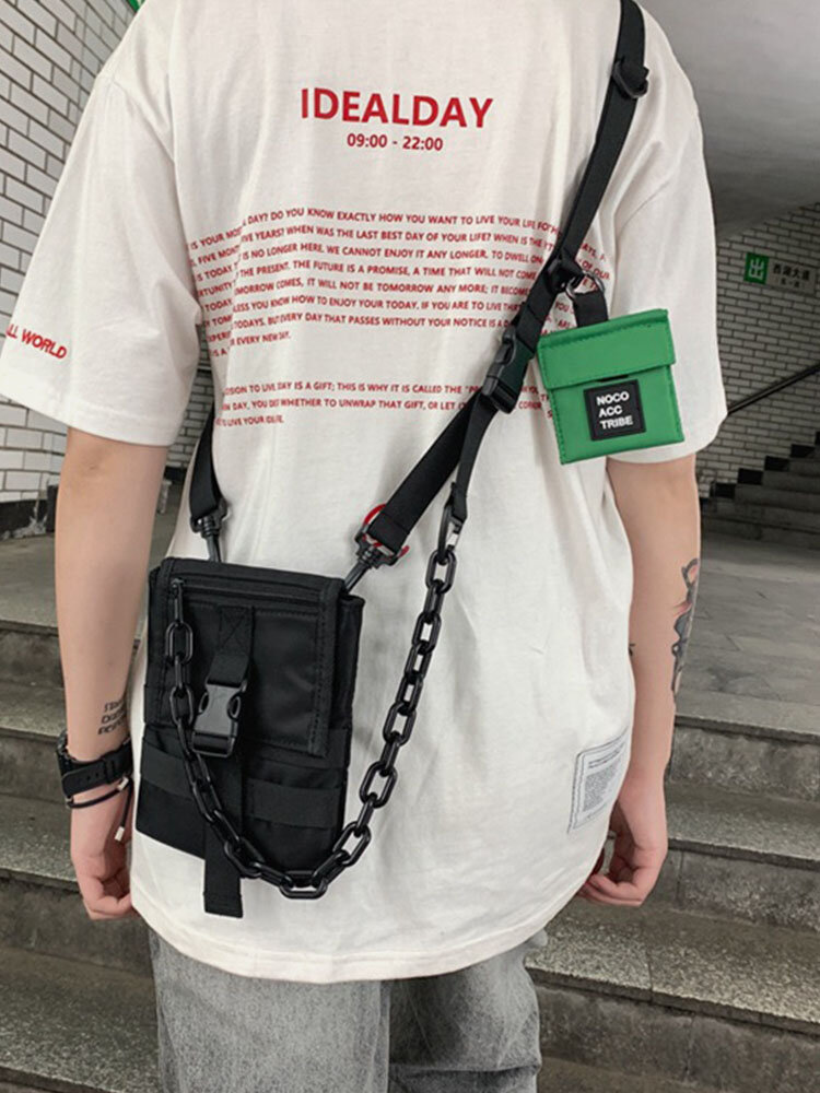 पुरुष Nylon मल्टीफंक्शनल टैक्टिकल बैग फोन बैग टूलिंग कमर बैग क्रॉसबॉडी बैग