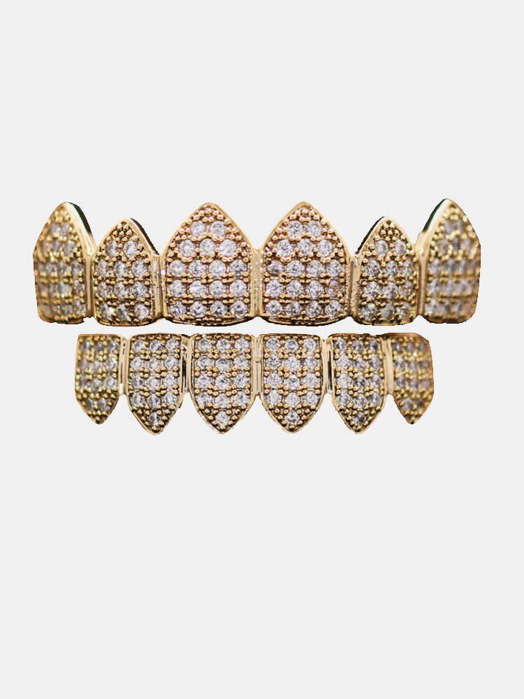 Braccialetti con diamanti placcati in oro