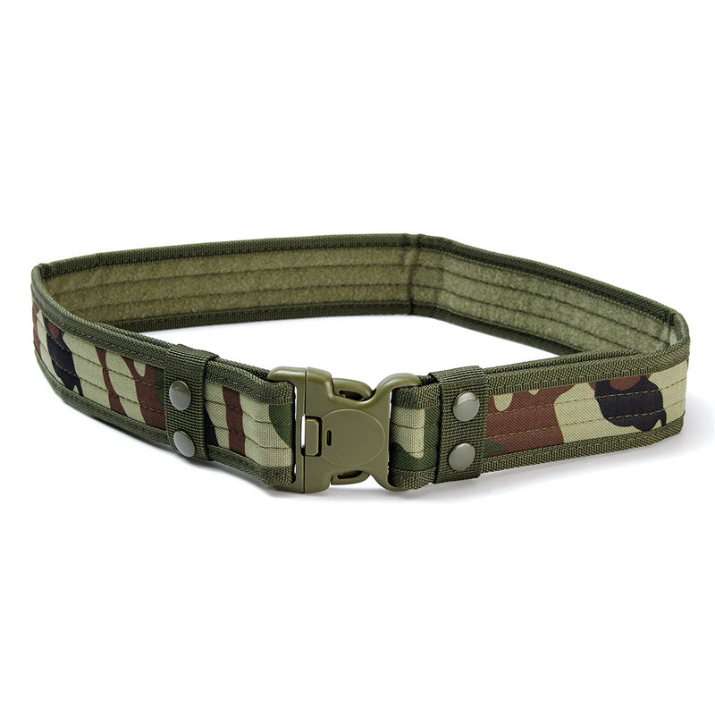 

130CM Mens Camouflage Military Army Tactical Belt Swat Combat Hunting Outdoor Sports Belt, Desert;woodland;green;khaki