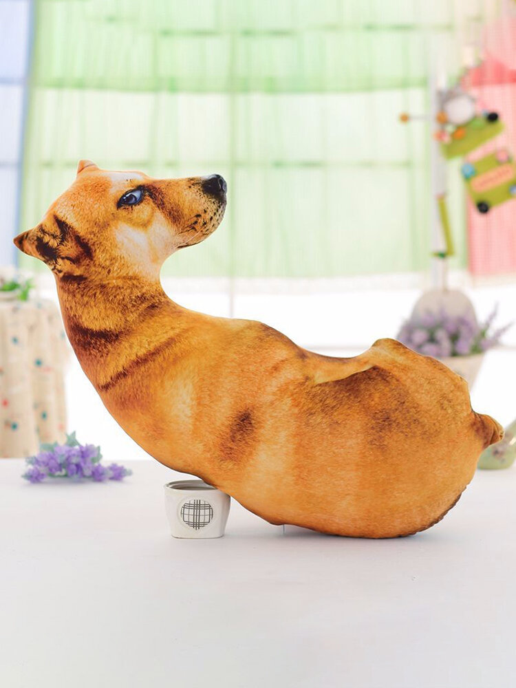 

Kawaii 3D Simulation Animal Pillow Plush Printed Samoyed Husky Dog Tiger, #1;#2;#3;#4;#5;#6