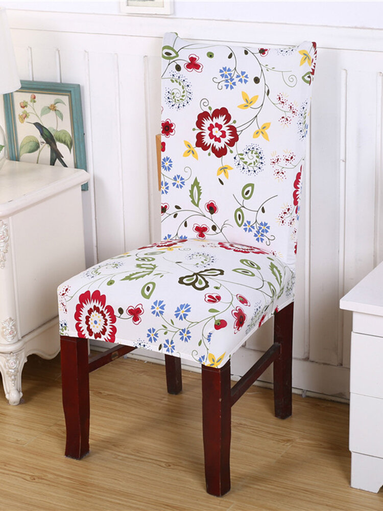 Cubierta de silla moderna contratada flor estirada que cubre la decoración de la habitación de la funda