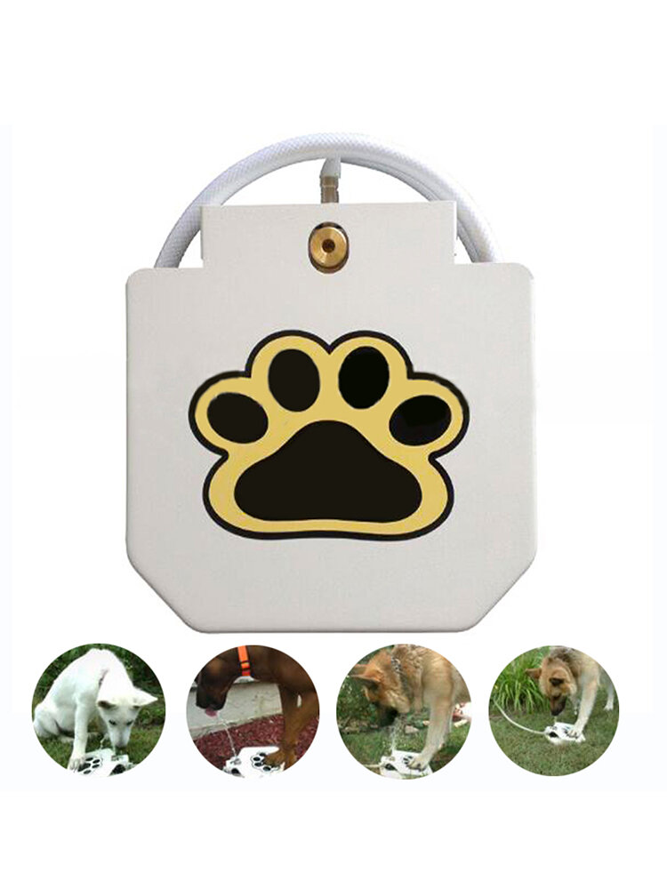 Automatic Doggie Water Fountain Dog Sprinkler Dispenser Paw Activated for Pets
