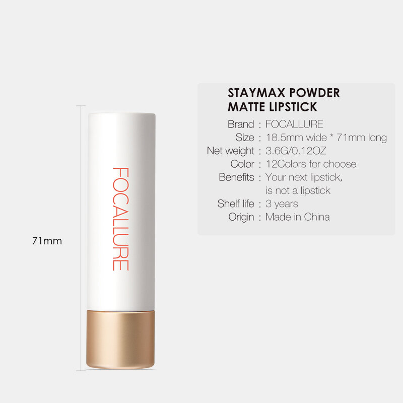 12 Colors Portable Matte Lipstick Long-Lasting Moisturizing Nude Velvet Lipstick Lip Cosmetic