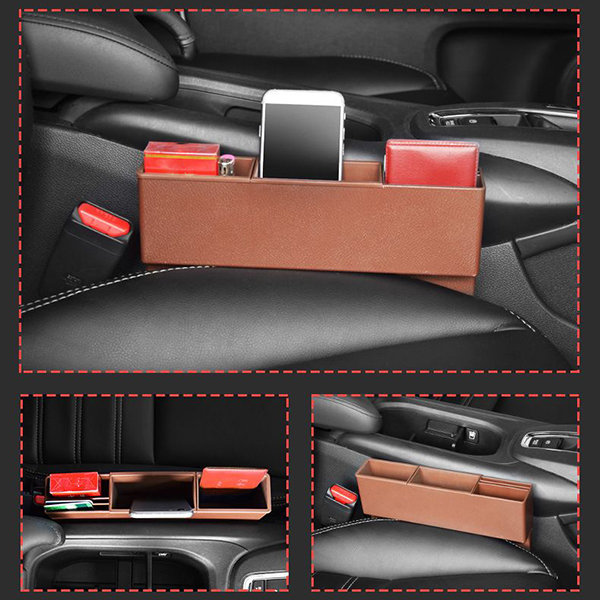 Men And Women Car Storage Box Multi-function Inner Card Slot Phone Storage Bag