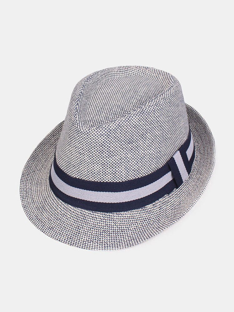 Men Women Straw Knited Sunscreen Jazz Top Cap Outdoor Casual Travel Visor Hat