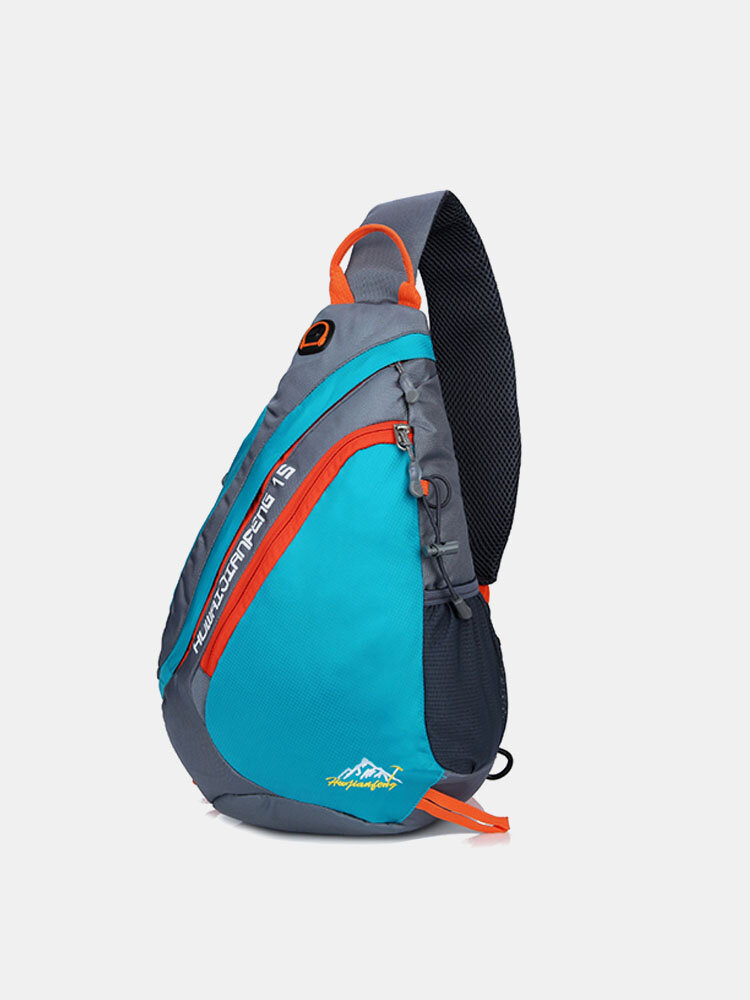 Men Nylon Light Waterproof Outdoor Climbing Chest Bag Shoulder Bag Crossbody Bags