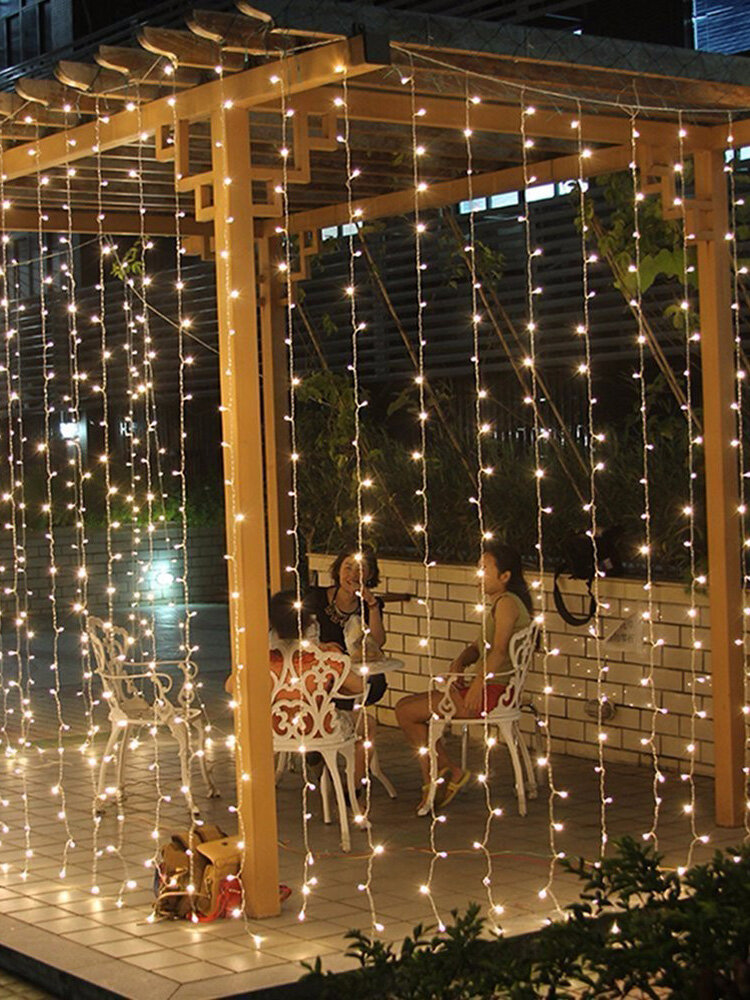 3mx3m 300 LED String Lights Curtain Lights 220VLight Home Balcony Garden Christmas Decor