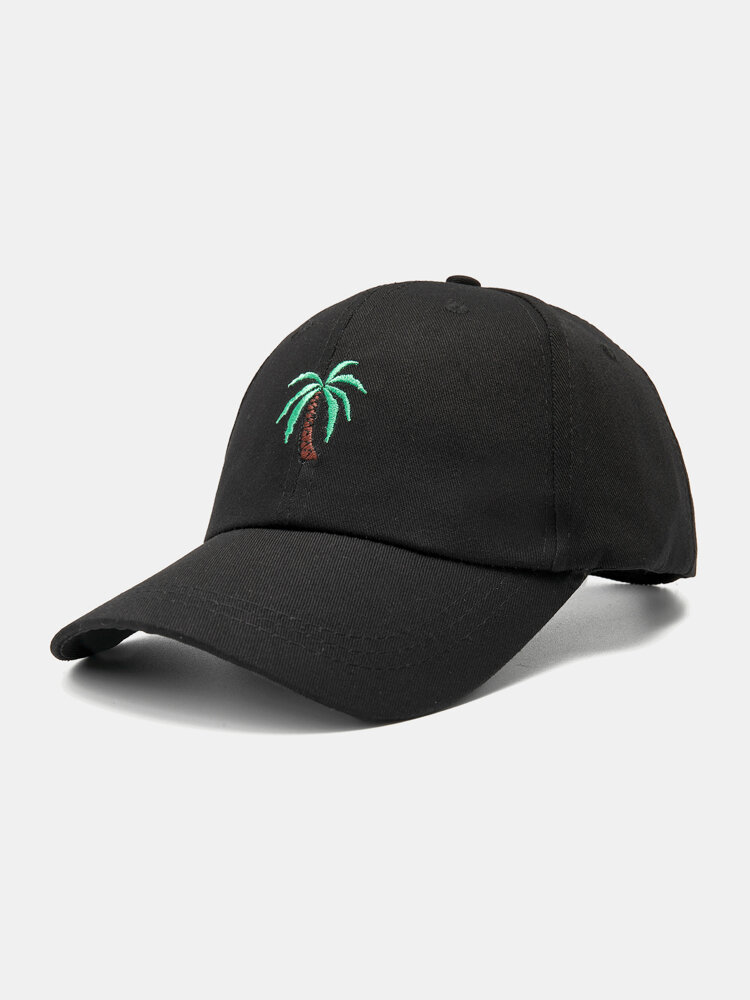 JASSY Unisex Cotton Outdoor Casual Palm Tree Vacation Embroidered Baseball Cap