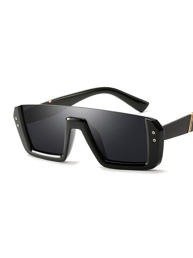 Women Retro Square Anti-UV PC Lens Sunglasses PC Half-frame Vogue Sunglasses