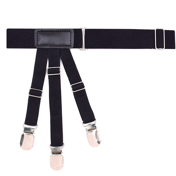 

Men's Suspenders Braces For Man Shirt Anti-skid Clip Thigh Ring Garter, Nude;black