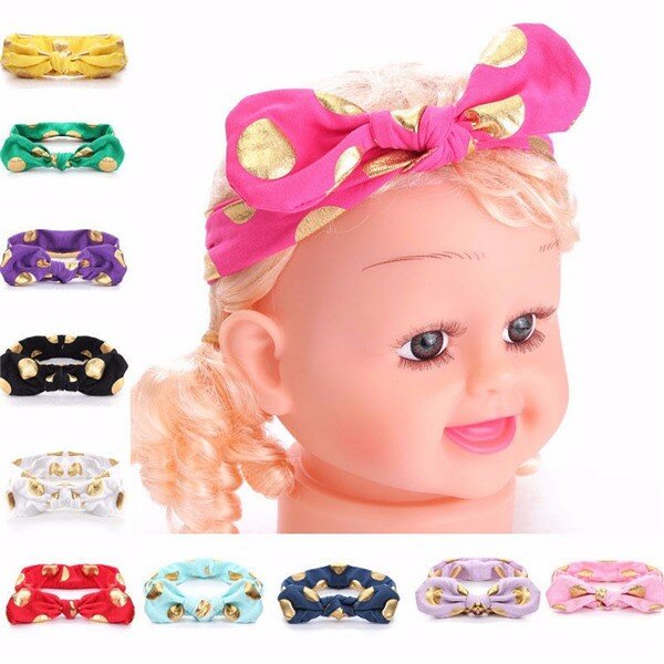 Baby Girl Kid Cute Toddler Bow Hairband Turban Knot Rabbit Headband Headwear 