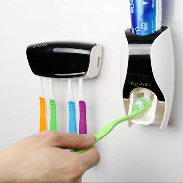 

Automatic Toothpaste Dispenser Squeezer Toothbrush Holder Set Bathroom Supplies, #03;#04;#05