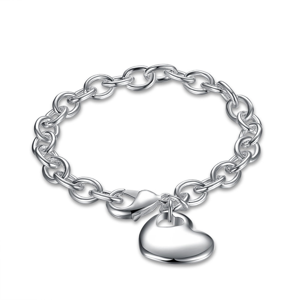 YUEYIN süße Herz-Armband-Troddel-hohles Herz-Armband für Frauen-Geschenk