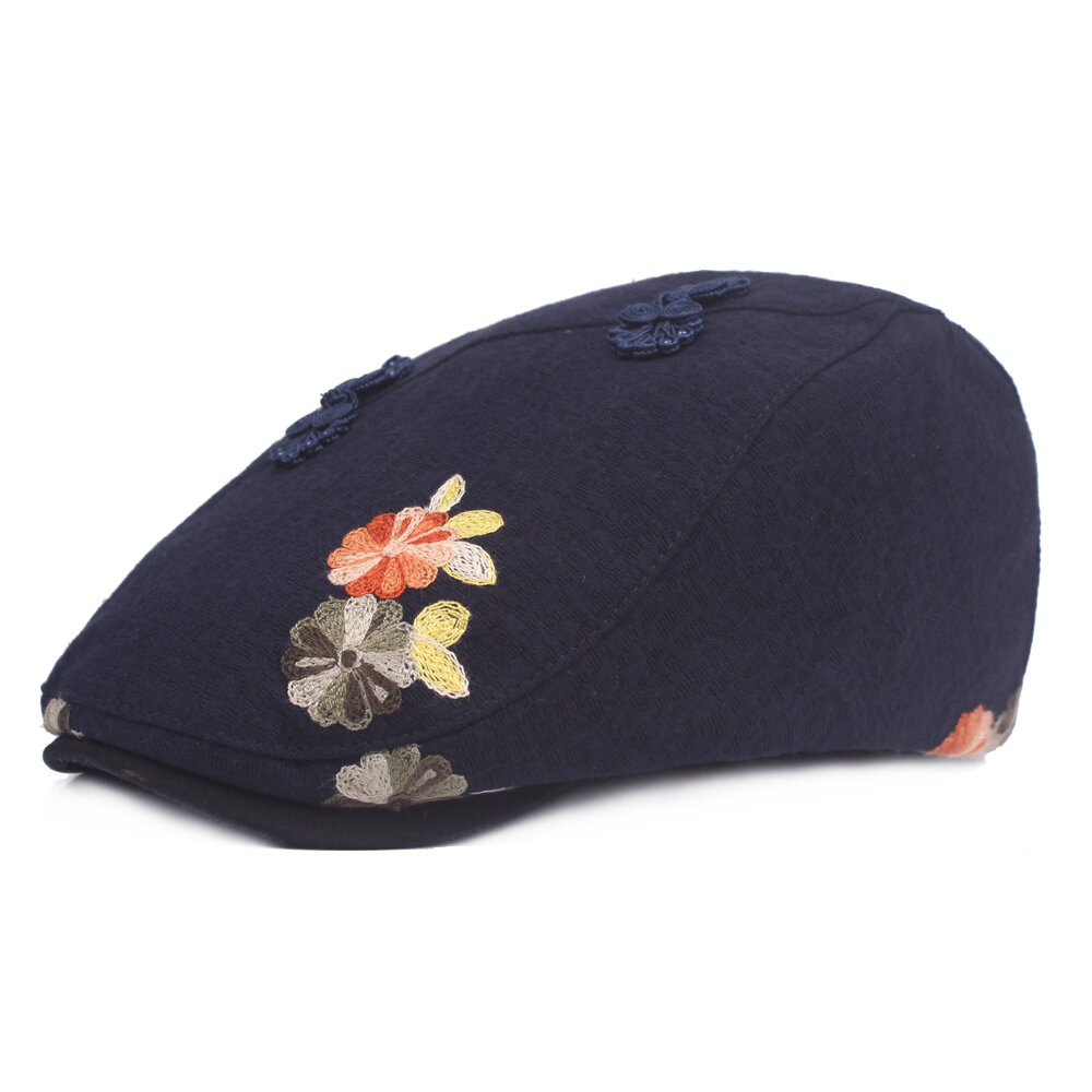 

Women Vintage Folk-custom Frog Cotton Berets Caps Casual Sunshade Forward Cap, Black;white;pink;orange;red;grey;navy