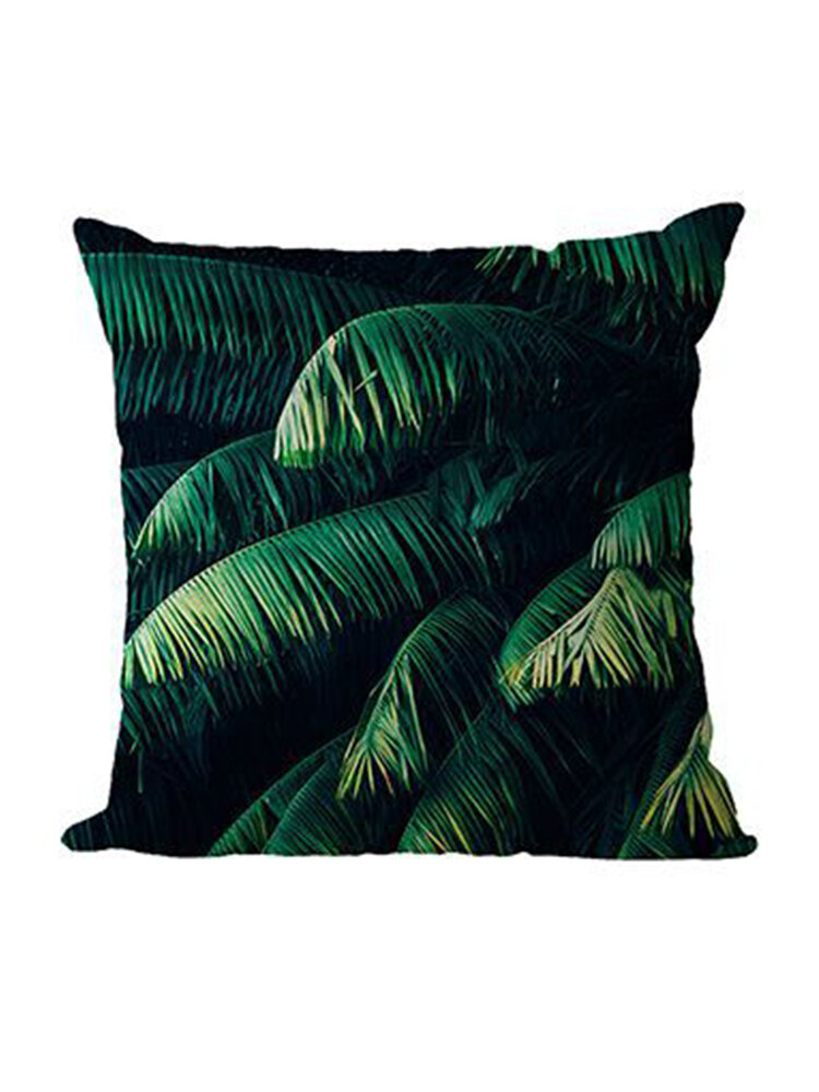

Tropical Plant Flax Pillowcase Hot Selling Car Cushion Home Sofa Cushion