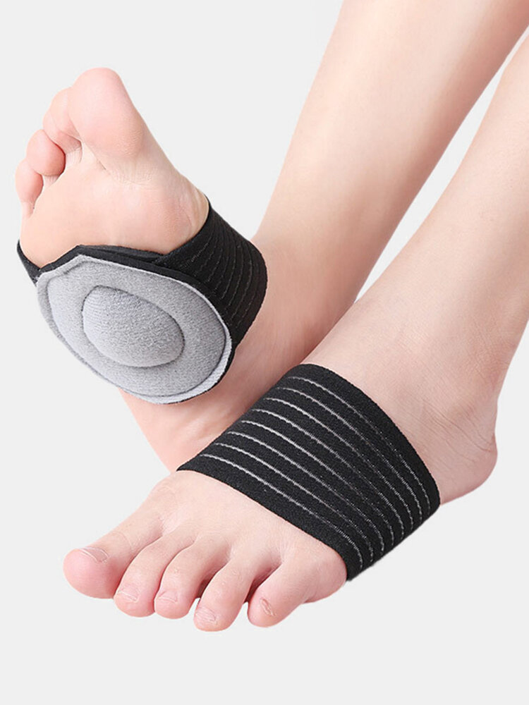 Almofada protetora do arco do pé unissex respirável absorvente de suor Corrida esportiva para reduzir o estresse Ataduras para os pés