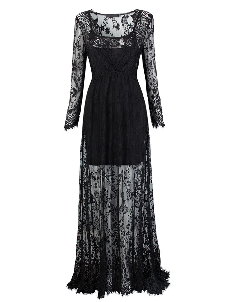 forever new ebony lace gown