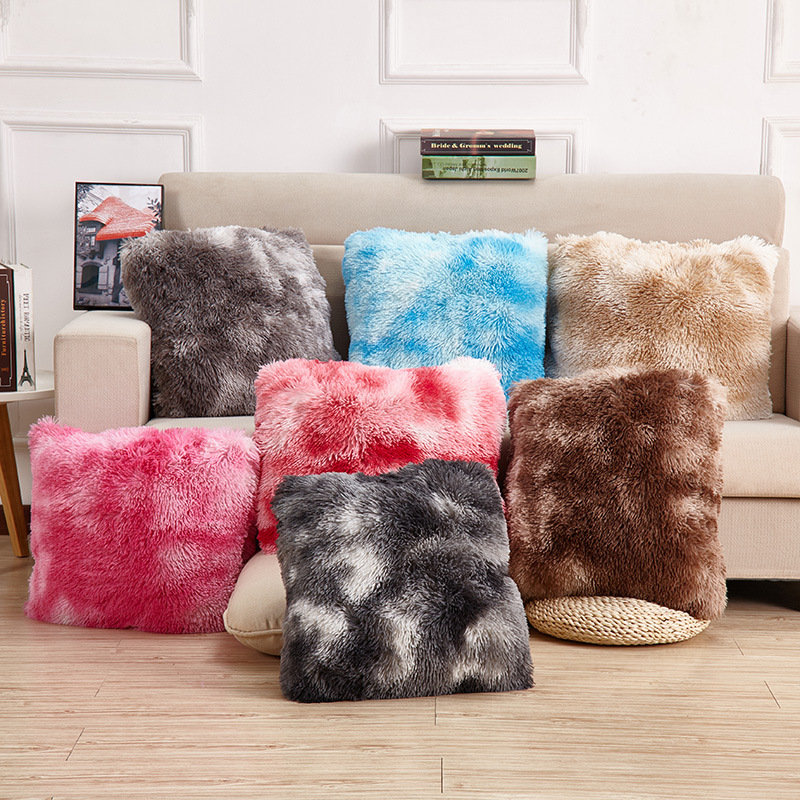 Home Decorative Super Soft Plush Pillow Faux Fur Throw Pillow Cushion Pillow Inner