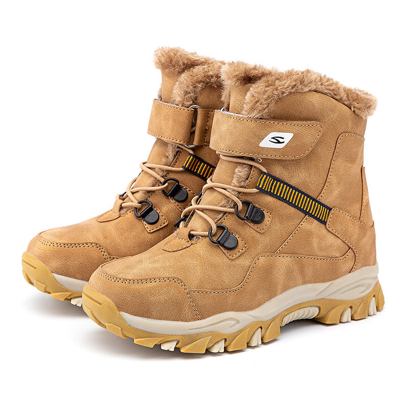 HOBIBEAR Unisex Kids Warm Comfy Slip Resistant Winter Snow Boots