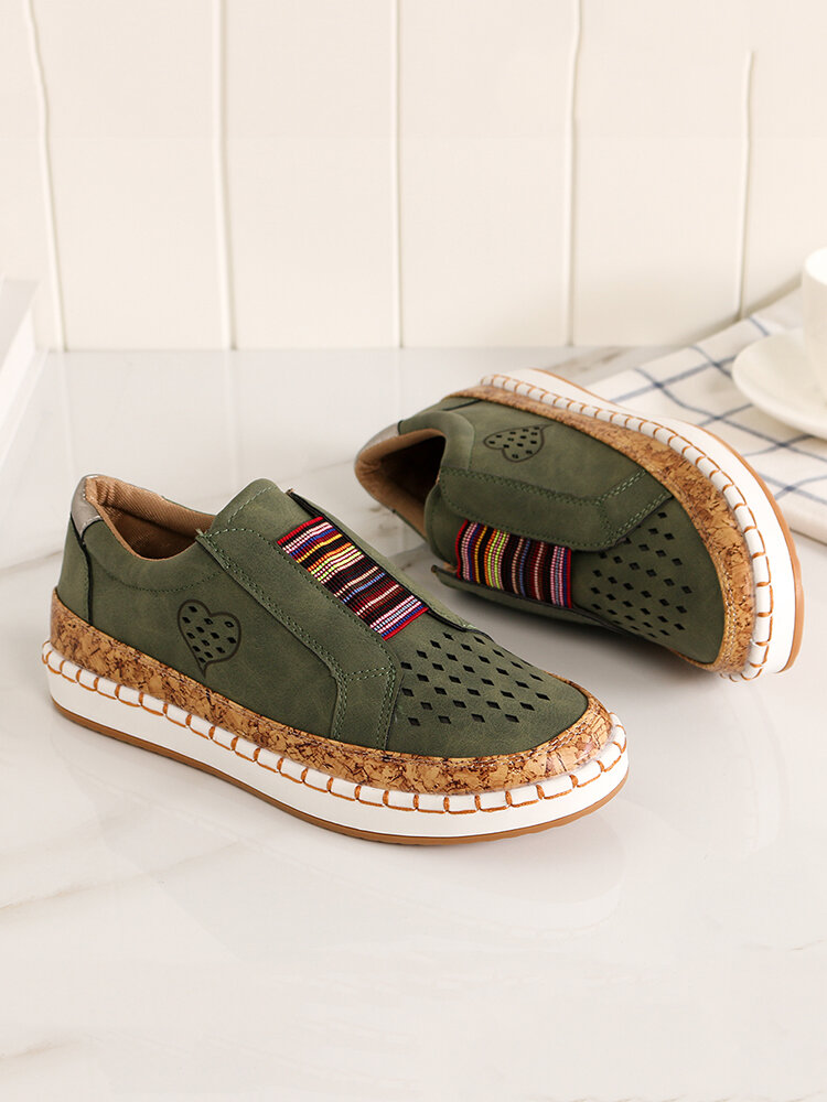Womens Breathable Espadrille Sneakers Cutout Flowers Casual Flats Classic Slip-On Loafer Shoes