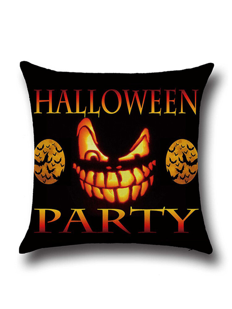 Fodera per cuscino per auto per divano letto per feste di Halloween Decorazioni per la casa Federa per cuscino con zucca