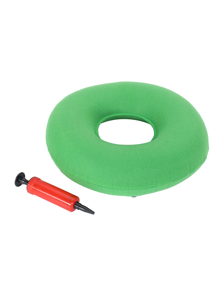 

35cm Round Inflatable Rubber Ring Cushion Hemorrhoid Pillow Medical Donut Seat, Green;blue;red