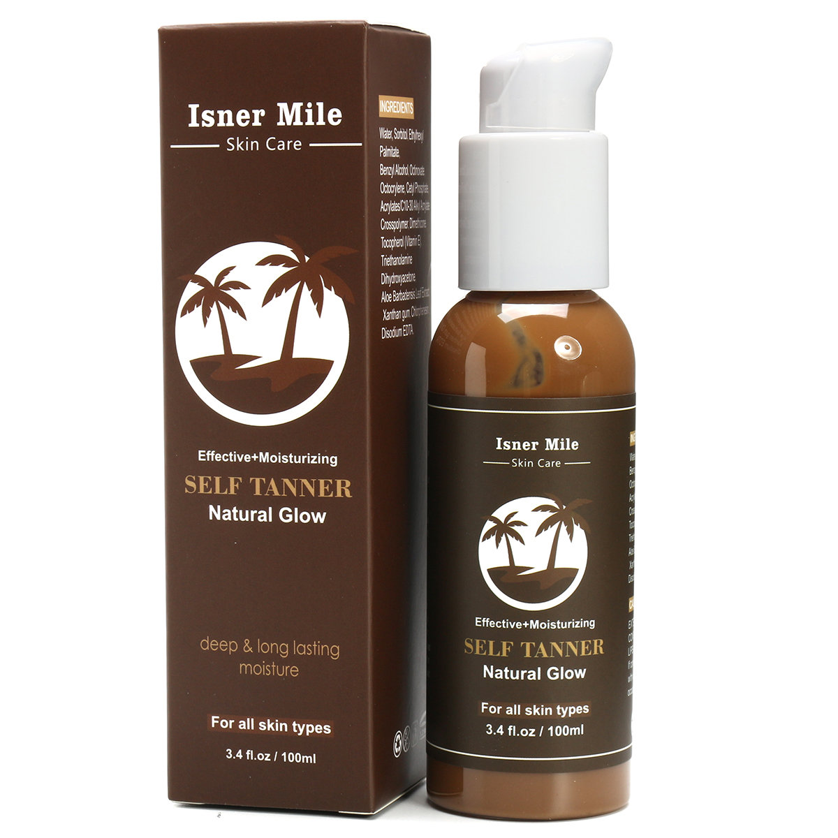 100 Ml Self Tanning Cream Natural Bronze Skin Sunscreen Lotion Moisturizing Lasting Tanning Cream