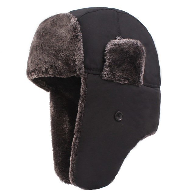 Snow Cap Men's Trapper HatThickening Plus Earmuffs Cycling Windproof Cap